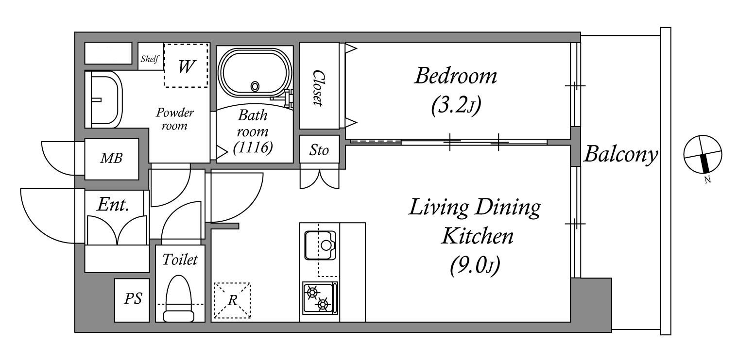 G（1102,1202号室）タイプ